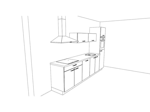 Nobilia flash wit hoogglans recht keuken - afbeelding 12 van  19