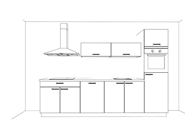 Nobilia flash wit hoogglans recht keuken - afbeelding 9 van  19