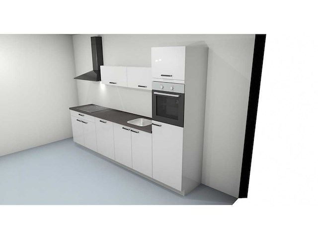 Nobilia flash wit hoogglans recht keuken - afbeelding 9 van  11