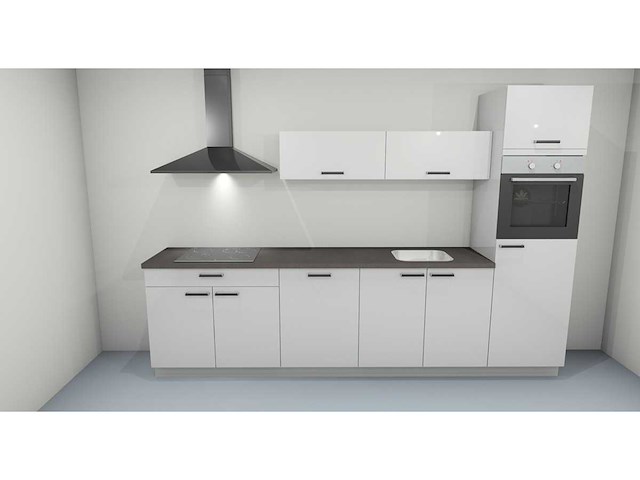 Nobilia flash wit hoogglans recht keuken - afbeelding 10 van  16
