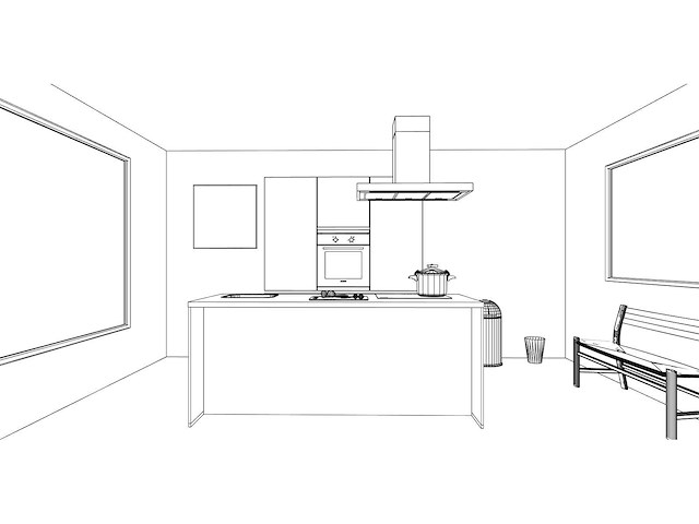 Nobilia focus lak alpin wit ultrahoogglans eiland keuken - afbeelding 7 van  17