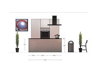 Nobilia focus lak alpin wit ultrahoogglans eiland keuken - afbeelding 11 van  17
