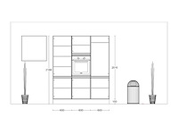 Nobilia focus lak alpin wit ultrahoogglans eiland keuken - afbeelding 8 van  15