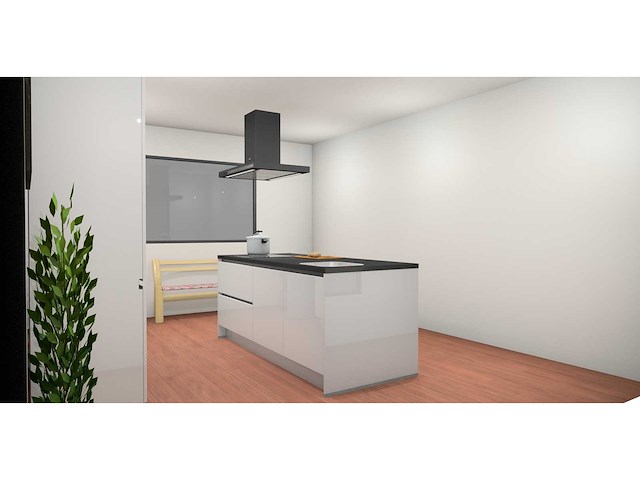 Nobilia focus lak alpin wit ultrahoogglans eiland keuken - afbeelding 14 van  15