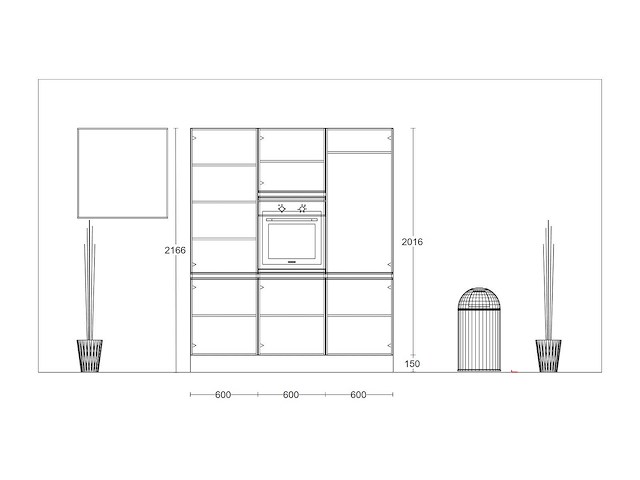 Nobilia focus lak alpin wit ultrahoogglans eiland keuken - afbeelding 7 van  22