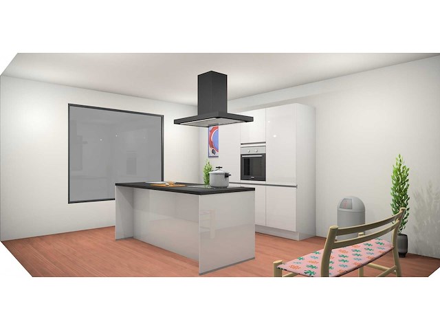 Nobilia focus lak alpin wit ultrahoogglans eiland keuken - afbeelding 11 van  22