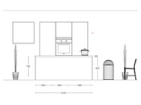 Nobilia focus lak alpin wit ultrahoogglans eiland keuken - afbeelding 2 van  21