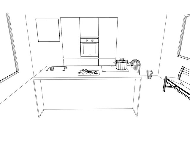 Nobilia focus lak alpin wit ultrahoogglans eiland keuken - afbeelding 8 van  21