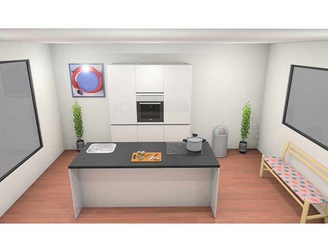 Nobilia focus lak alpin wit ultrahoogglans eiland keuken - afbeelding 16 van  21