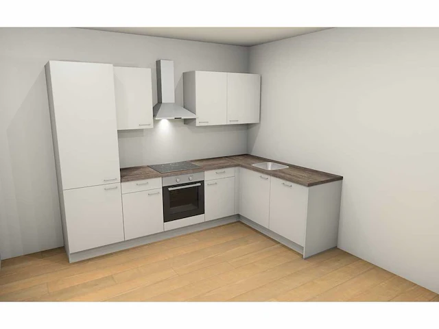 Nobilia laser alpin mat wit hoek keuken - afbeelding 9 van  15