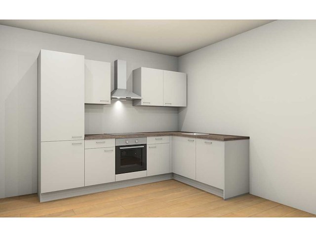 Nobilia laser alpin mat wit hoek keuken - afbeelding 10 van  15