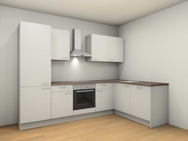 Nobilia laser alpin mat wit hoek keuken - afbeelding 1 van  12