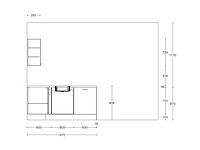 Nobilia laser alpin mat wit hoek keuken - afbeelding 13 van  14
