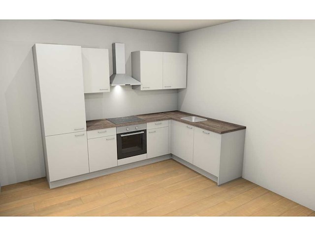 Nobilia laser alpin mat wit hoek keuken - afbeelding 11 van  15