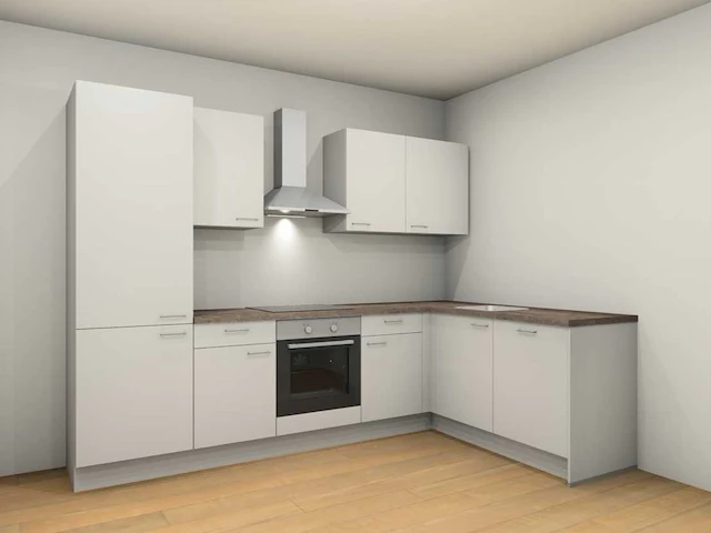Nobilia laser alpin mat wit hoek keuken - afbeelding 1 van  15