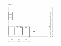 Nobilia laser alpin mat wit hoek keuken - afbeelding 12 van  15