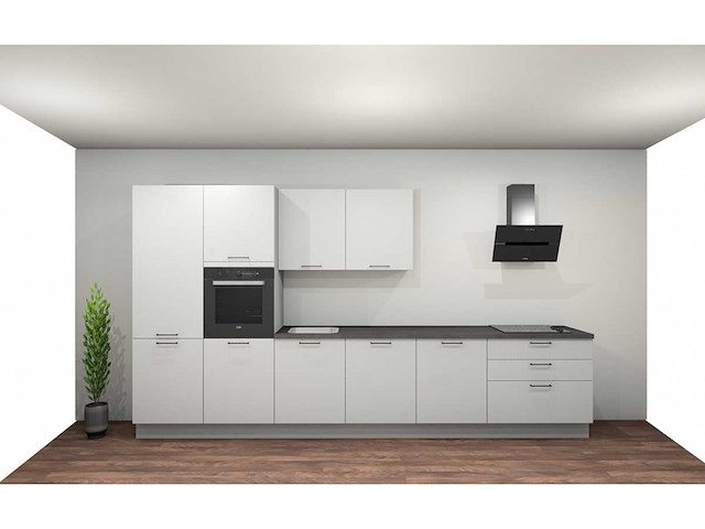 Nobilia laser alpin wit recht keuken - afbeelding 13 van  16