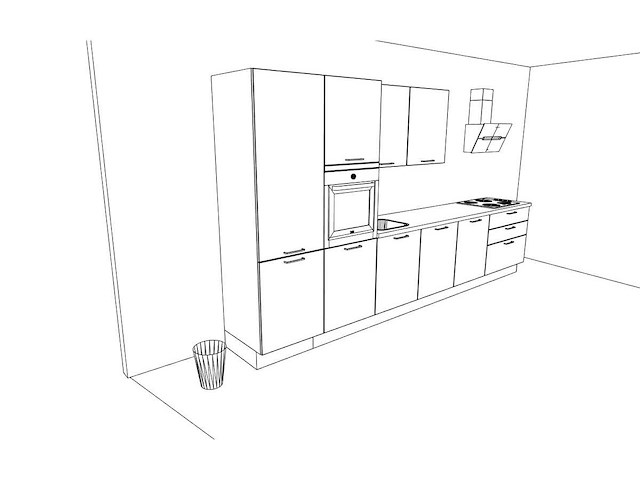 Nobilia laser alpin wit recht keuken - afbeelding 10 van  23