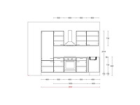 Nobilia laser decor zwart beton hoek keuken - afbeelding 4 van  13