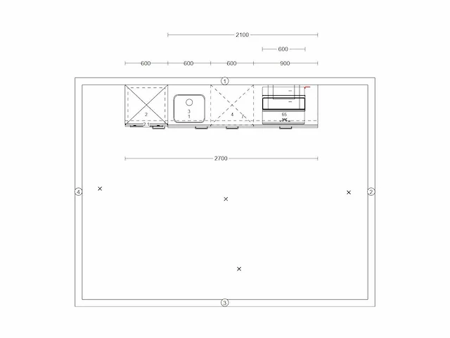 Nobilia laser decor zwart beton recht keuken - afbeelding 18 van  19