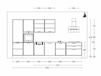 Nobilia laser decor zwart beton rechte keuken - afbeelding 4 van  24