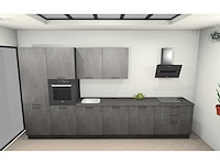 Nobilia laser decor zwart beton rechte keuken - afbeelding 13 van  17