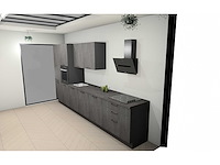 Nobilia laser decor zwart beton rechte keuken - afbeelding 14 van  17