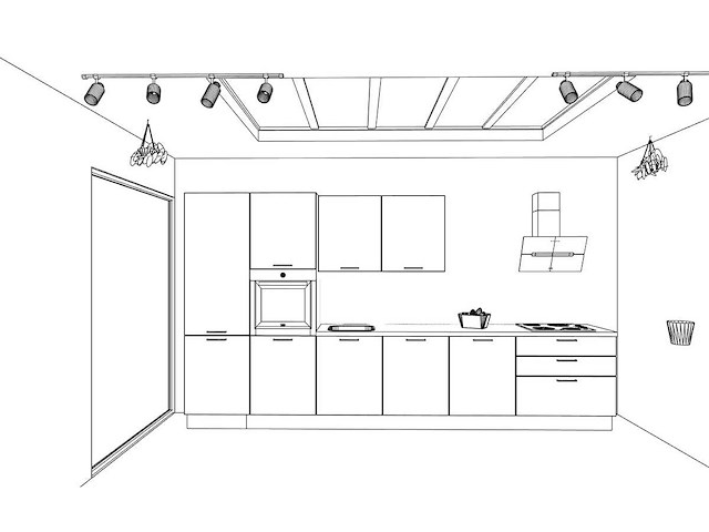 Nobilia laser decor zwart beton rechte keuken - afbeelding 11 van  25