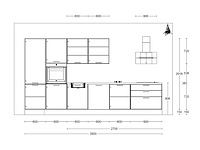 Nobilia laser decor zwart beton rechte keuken - afbeelding 14 van  23