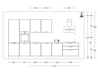 Nobilia laser decor zwart beton rechte keuken - afbeelding 14 van  22