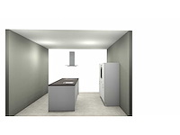 Nobilia laser mat wit eiland keuken - afbeelding 1 van  1