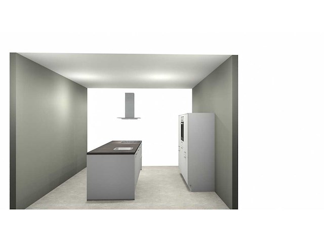 Nobilia laser mat wit eiland keuken - afbeelding 3 van  12