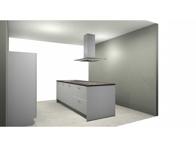 Nobilia laser mat wit eiland keuken - afbeelding 4 van  12