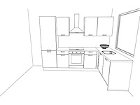 Nobilia laser mat wit hoek keuken - afbeelding 3 van  23