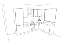 Nobilia laser mat wit hoek keuken - afbeelding 25 van  25