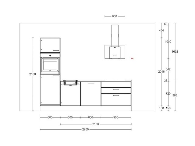 Nobilia laser taupe grijs keukenopstelling - afbeelding 9 van  9