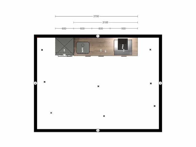 Nobilia laser taupe grijs keukenopstelling - afbeelding 8 van  19