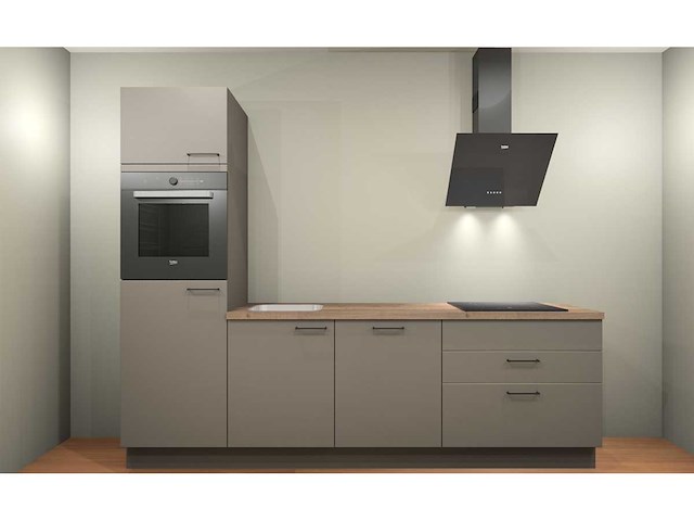 Nobilia laser taupe grijs keukenopstelling - afbeelding 11 van  19