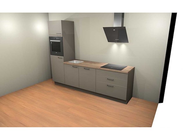Nobilia laser taupe grijs keukenopstelling - afbeelding 14 van  19