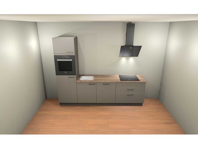 Nobilia laser taupe grijs keukenopstelling - afbeelding 14 van  18
