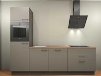 Nobilia laser taupe grijs keukenopstelling