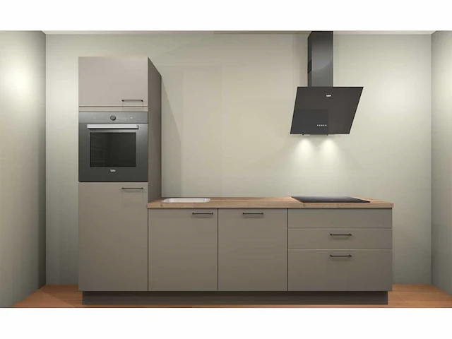 Nobilia laser taupe grijs keukenopstelling - afbeelding 12 van  19