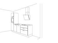 Nobilia laser vulkaangrijs mat rechte opstelling - afbeelding 5 van  13