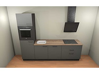 Nobilia laser vulkaangrijs mat rechte opstelling - afbeelding 17 van  18