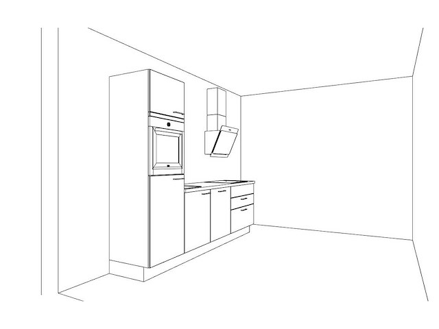 Nobilia laser vulkaangrijs mat rechte opstelling - afbeelding 2 van  5