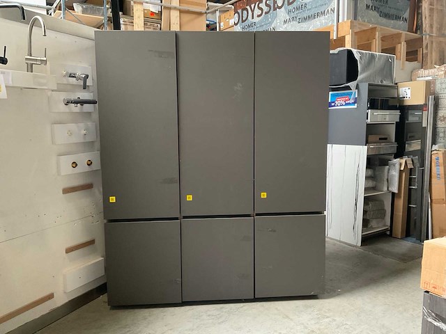 Nobilia line n vulkaangrijs greeploze wandopstelling 180cm - afbeelding 1 van  2