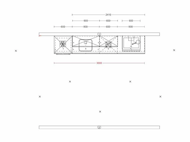 Nobilia riva decor beton grijs - keukenopstelling - afbeelding 12 van  16