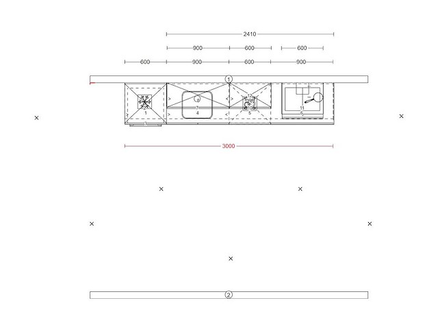 Nobilia riva decor beton grijs - keukenopstelling - afbeelding 9 van  12