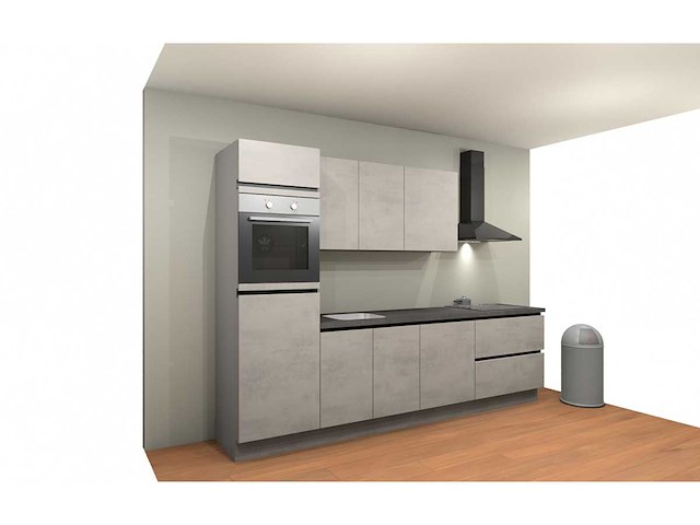 Nobilia riva decor beton grijs - keukenopstelling - afbeelding 11 van  16