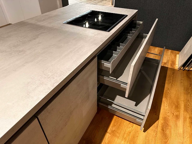 Nobilia riva decor beton grijs eiland keuken - afbeelding 8 van  21